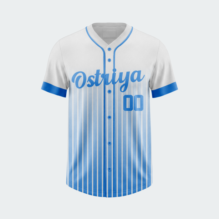 BFBS10 Baseball Full Button T-Shirt