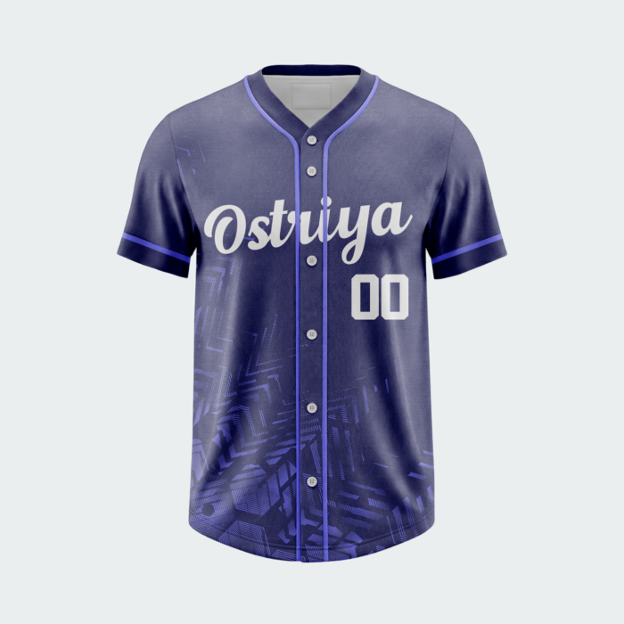 BFBS27 Baseball Full Button T-Shirt