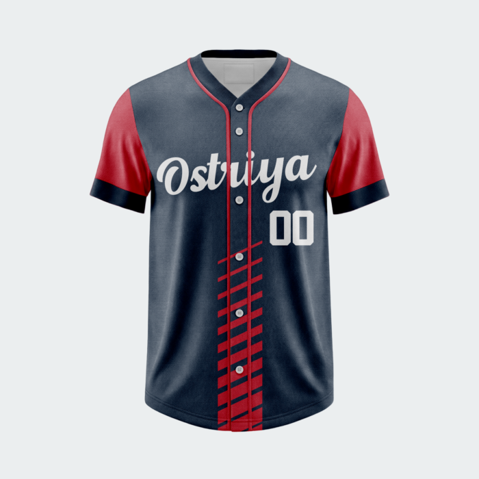 BFBS28 Baseball Full Button T-Shirt