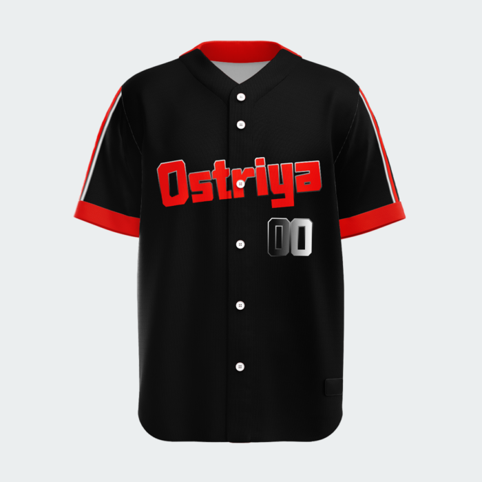 BFBS07 Baseball Full Button T-Shirt